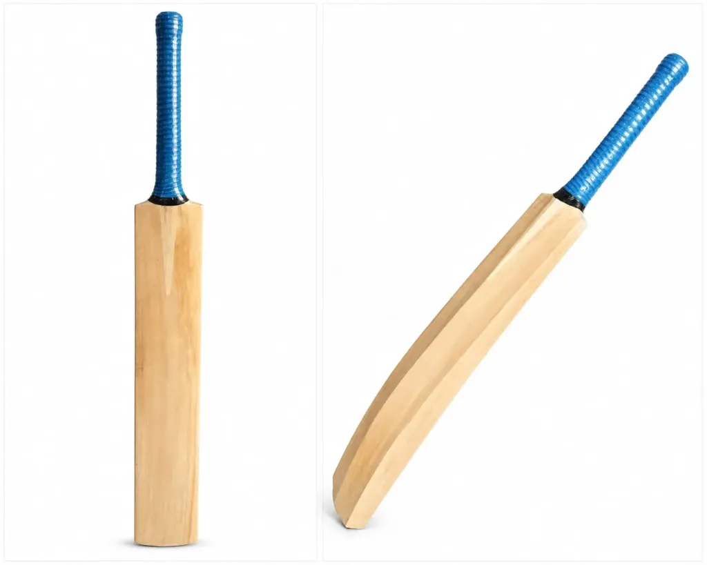 Cricket kashmir willow best cricket bat with blue grip with comfortable holding (1 piece).