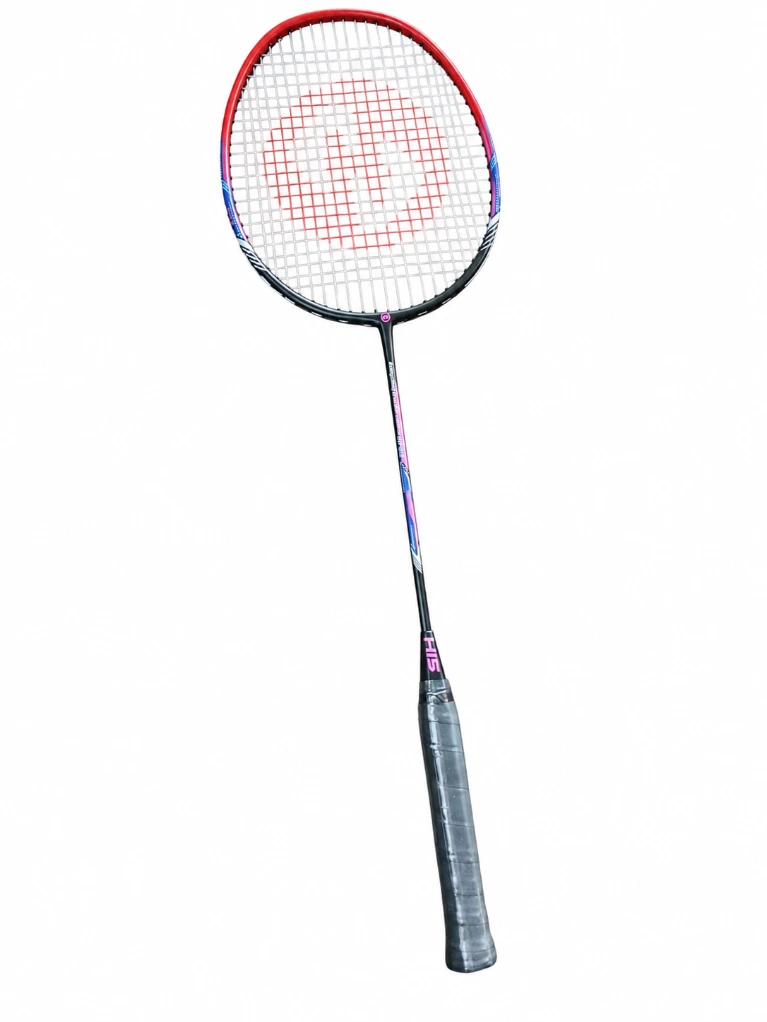 HI-5 graphite badminton racquet best for play, with free cover. (1 piece).